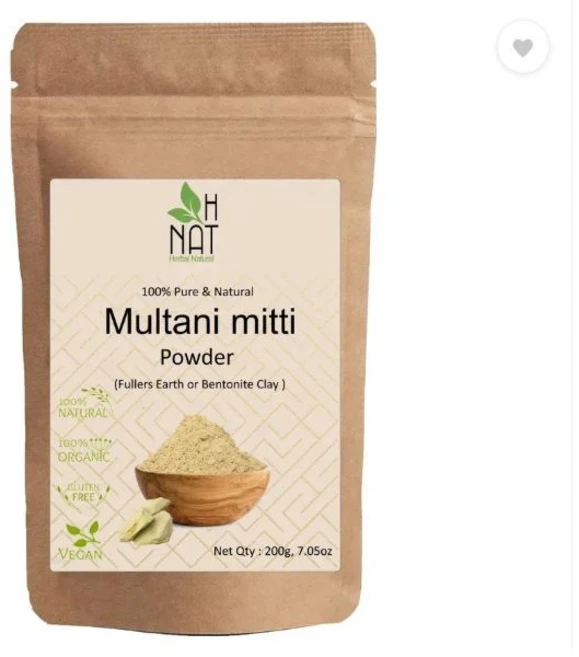 H NAT Multani Mitti Powder For Skin Whitening & Hair Growth | 100% Natural, 1개, 200g - 쿠팡