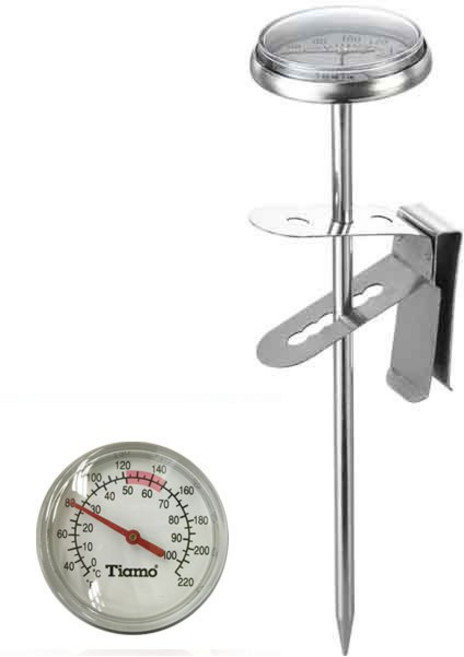 Tiamo 防水咖啡溫度計 錶面3.3cm, 1個