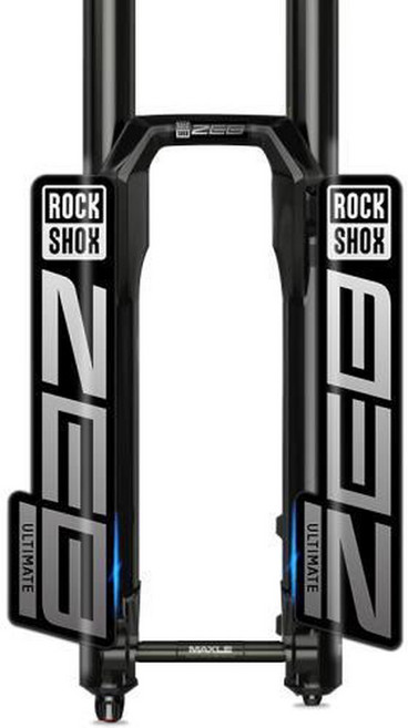 자전거 스티커 데칼 2022 ZEB ULTIMATE Rockshox 산악 프론트 포크 액세서리, GreyWhite gradient, 1개