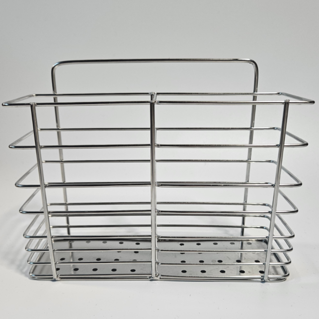 톤앤드 스텐 무타공걸이 물빠짐 수저 2구 정리통, 1개