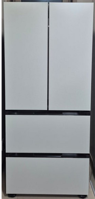 [색상선택형] 삼성전자 비스포크 490L 스탠드형 4도어 김치냉장고 김치플러스 프리스탠딩 방문설치, 코타 화이트, RQ49C940201