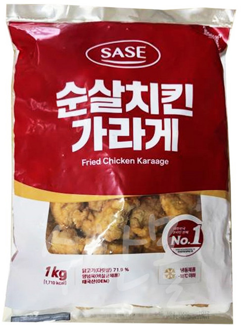 사세 순살 치킨가라게 1KX10 식당용 오징어 안주, 1kg, 2개