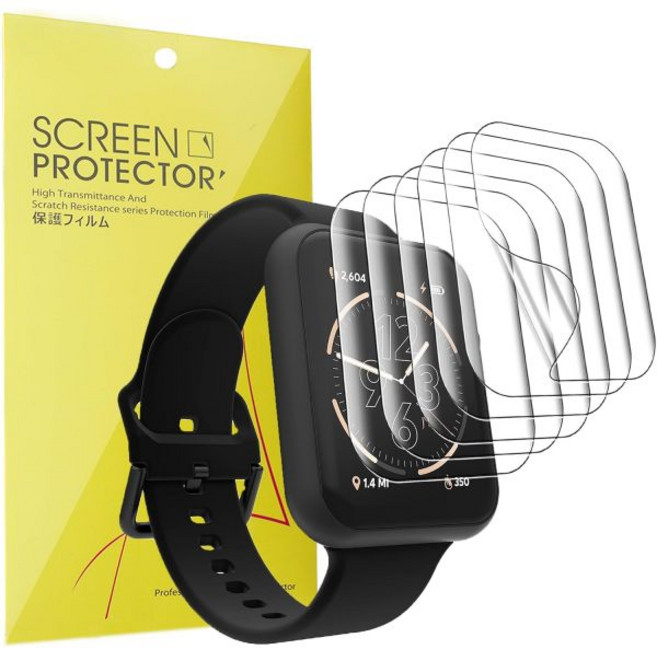 iTouch Air 4 46mm 스마트워치 화면 보호기 호환 6팩 풀 커버리지 TPU 클리어 필름 질리안 마이클스 에디션6팩, 6 pack, 6 pack