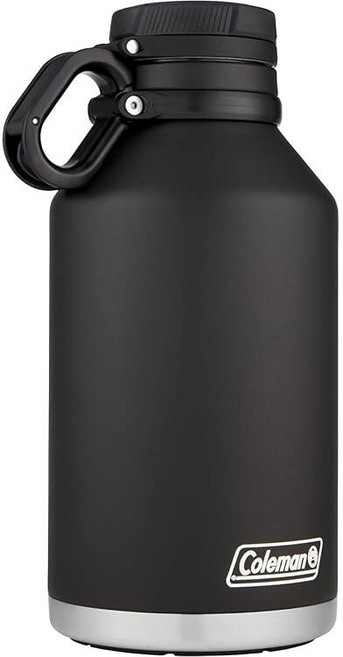 Coleman 단열 스테인리스 스틸 그라울러 블랙 1.9L, Coleman 단열 스테인리스 스틸 그라울러 블랙 1.