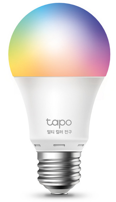 티피링크 Tapo L530E 스마트 멀티컬러 전구 1 600만 색상 LED 조명 원격 제어 IoT, 기타색, 1개