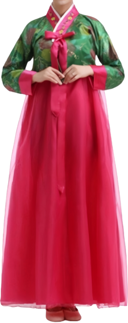 Makone 여성 빈티지 공연복 한복 세트