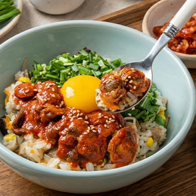 [슈퍼맘푸드] 국내산 벌교 꼬막 담백한 양념 벌교꼬막장 순살 깐 꼬막무침 (양념 꼬막장 ), 400g, 1개