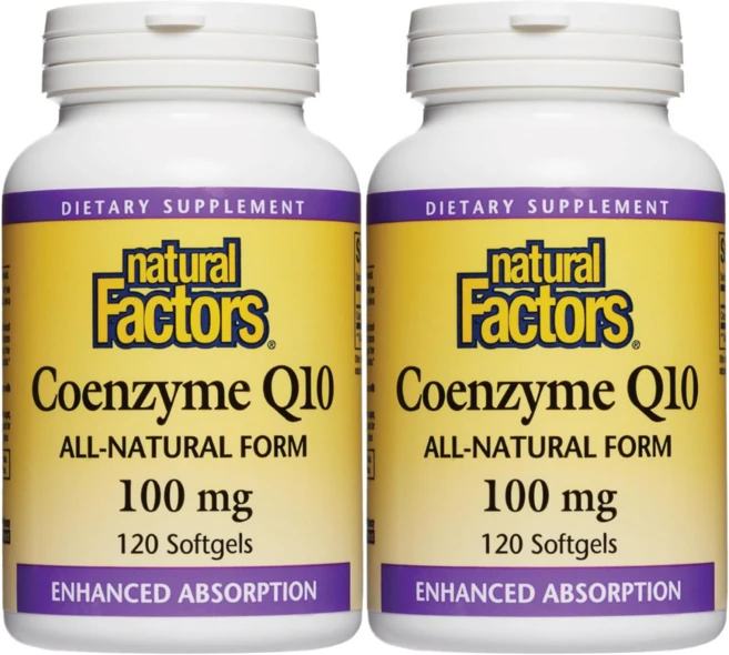NaturalFactors 내추럴팩터스 코엔자임Q10 소프트젤 120정x2개, 120 소프트젤, 2개, 120정 - 쿠팡