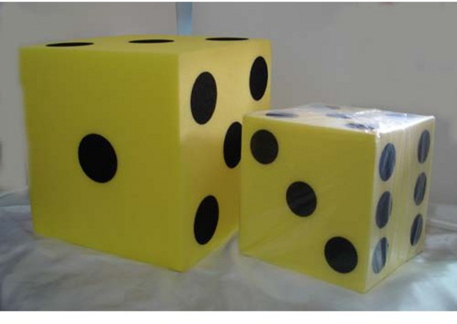 45公分實心泡綿骰子, 1個, 30CM實心泡綿骰子