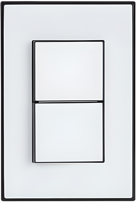 틸인스 1로 2구 스위치 블랙화이트, 1개