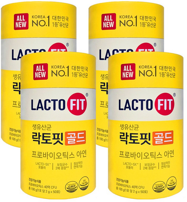 종근당건강 락토핏 골드, 100g, 4개