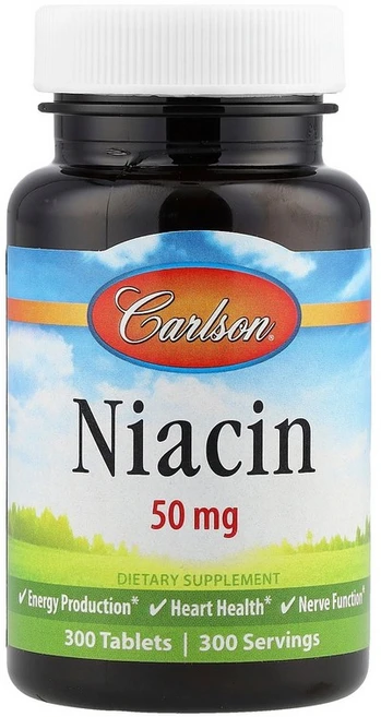 칼슨 Carlson 니아신 50mg 300정121864원산지:기타, 300 개 - 쿠팡