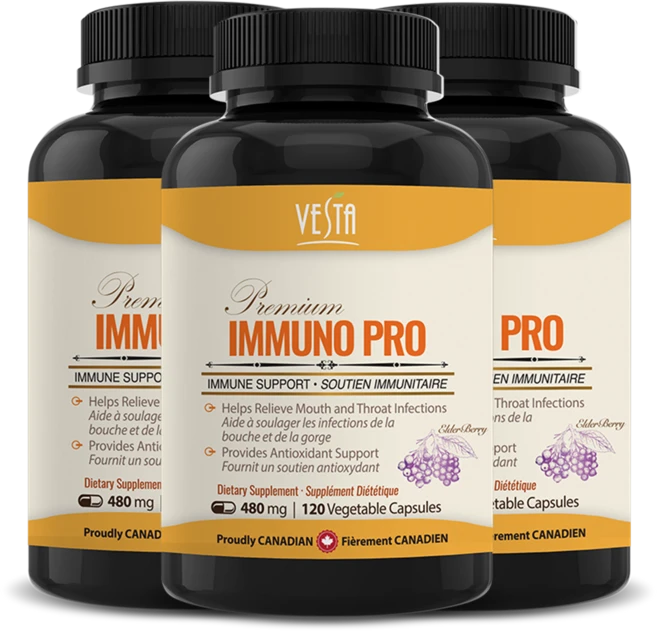 [캐나다본사 빠른직구] 베스타 이뮤노프로 엘더베리 프로폴리스 캡슐 영양제 환절기 건강관리 온가족용, 3개, 120정 - 쿠팡