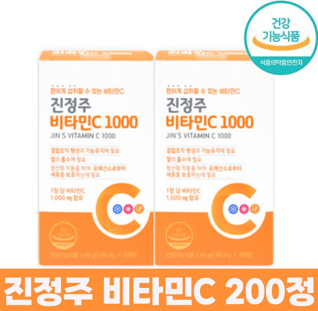 진정주 비타민C1000 6통(600정), 200정, 1개