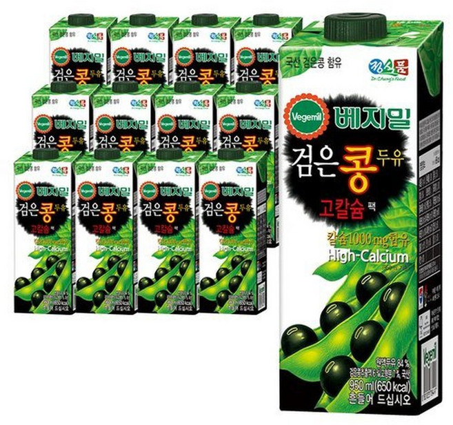 검은콩 고칼슘 950mlX12개, 950ml, 12개