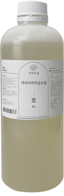 자연의숲 마카다미아넛오일, 1개, 1L