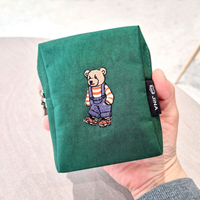 [슈퍼세이브]귀여운 곰돌이 나일론 미니파우치 담배케이스
