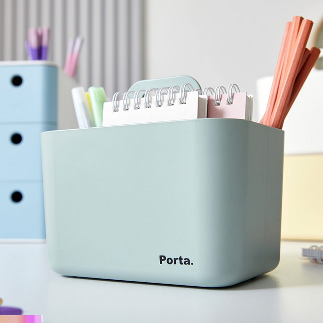 [모던하우스 광주역점] new)포르타 미니 정리함 소프트그린 BT0422004, 1개