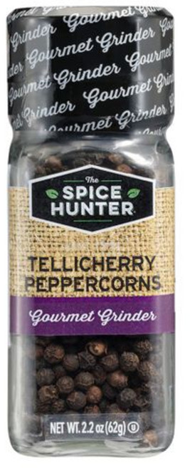 더 스파이스 헌터 통후추 블랙 텔리체리 통 2.2-O The Spice Hunter Peppercorns Black Tellicherry Whole 2.2-Ounce, 1개