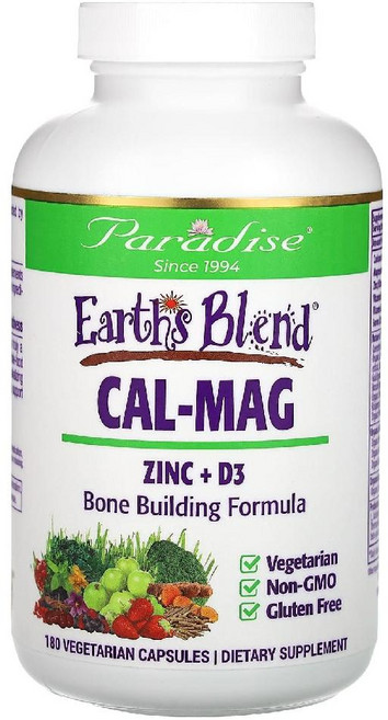 파라다이스허브 칼슘 마그네슘 아연 비타민D3 Cal-Mag Zinc D3 베지캡슐 180정