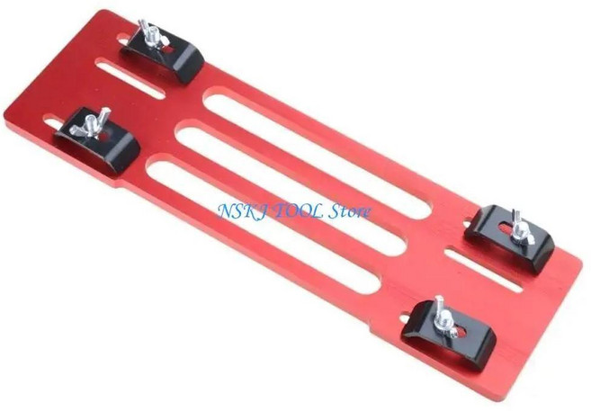 조절 가능한 절단 기계베이스 플레이트 알루미늄 가이드 톱니 웨이션베이스 원형 85AC, 01 Aluminum alloy, 1개