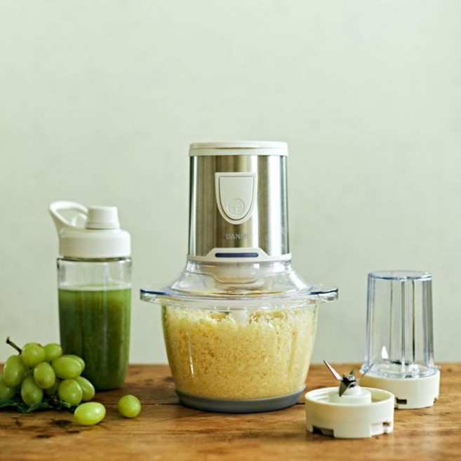 [초특가 할인] 단미 멀티 전동 다지기 믹서기 미니 블렌더 분쇄기 마늘 야채 이유식 쵸퍼, BLSM01 블렌더 화이트