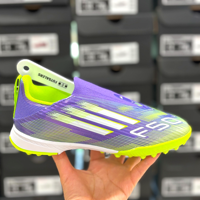 아디다스 키즈 주니어 끈없는 풋살화 F50 LL TF 미니주걱 포함