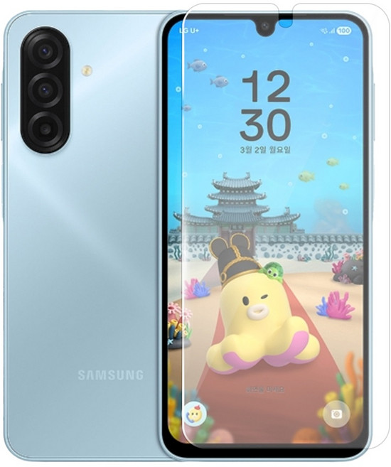 킨들리 U+무너폰2 갤럭시A17 강화유리 액정보호필름, 2개