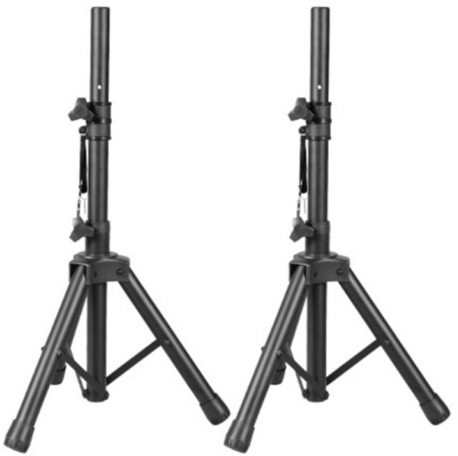 렉 스피커 스탠드 삼각대 KTV 야외 선반 금속 바닥 2X, 01 black, 1개