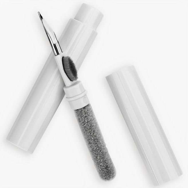 구스페리 에어팟 1/2/3/프로 버즈 먼지 제거 청소 키트 이어폰 청소용품, 화이트, 1개