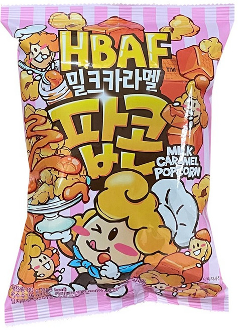 바프 밀크카라멜 팝콘, 80g, 1개