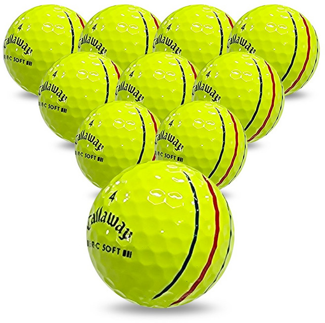 나이스골프 로스트볼 캘러웨이 삼선 트리플트랙 컬러 A+등급, 10개, 1개