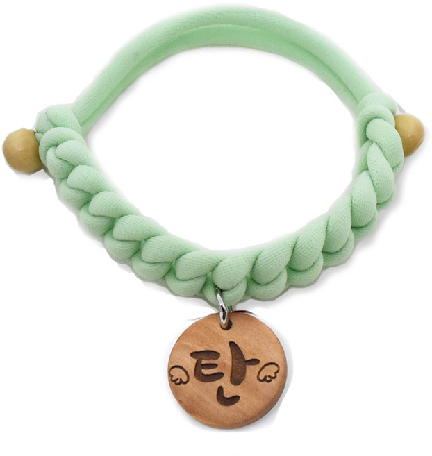 펫츠룩 나무인식표 핸드메이드목걸이, 10.데일리올리브(나무팬던트), 1개