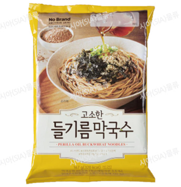 노브랜드 고소한 들기름 막국수, 167g, 2개