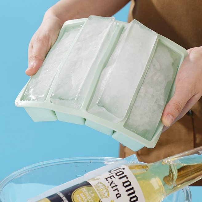 하이볼 대형 긴 얼음틀 스틱 막대 사각 텀블러 각얼음 아이스크림 만들기, 블랙