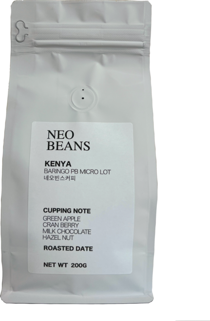 네오빈스커피 케냐 피베리 원두 로스팅, 2개, 200g, 홀빈