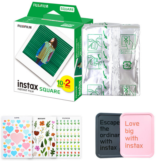 인스탁스 스퀘어필름 3P (30장) + 선물세트, 1개, 스퀘어필름 30장