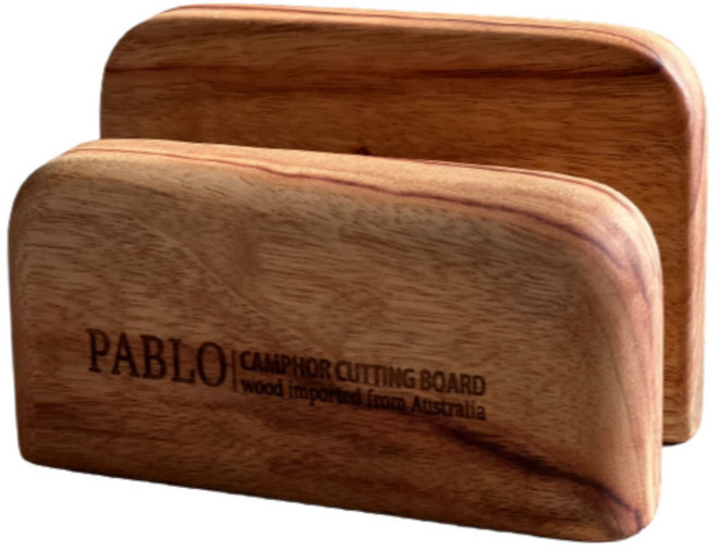 나무 도마거치대 원목 엔드그레인 받침대, 캄포, 1개, 도마 두께 35~40mm