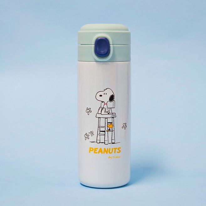 스누피 캡슐 원터치 이중스텐 텀블러, 단품, 1개