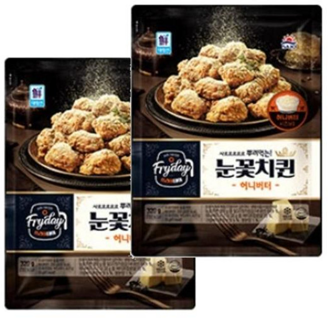 대림냉동 Fryday 눈꽃치퀸 허니버터 320g 2개