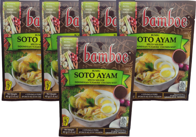 밤보에 소또아얌 (Bambooe Sotoayam) 40g, 5개