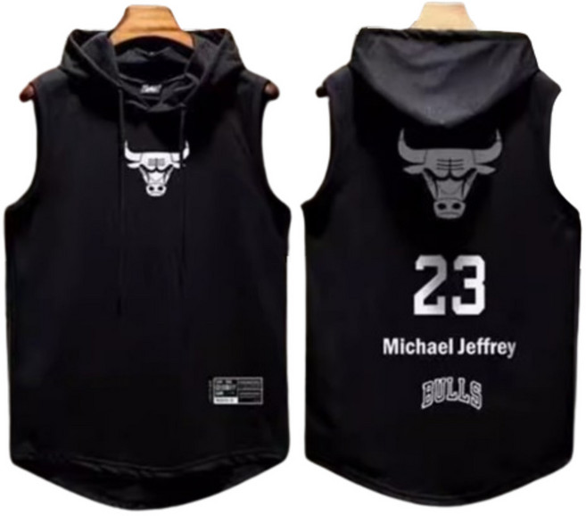 블랙초코 고양이 후드 나시 남녀공용 빅사이즈 오버핏 민소매 헬스 여름 티셔츠 L~5XL