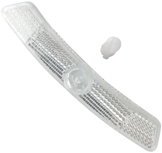 긴 스트립 자전거 스포크 반사판 8개, White