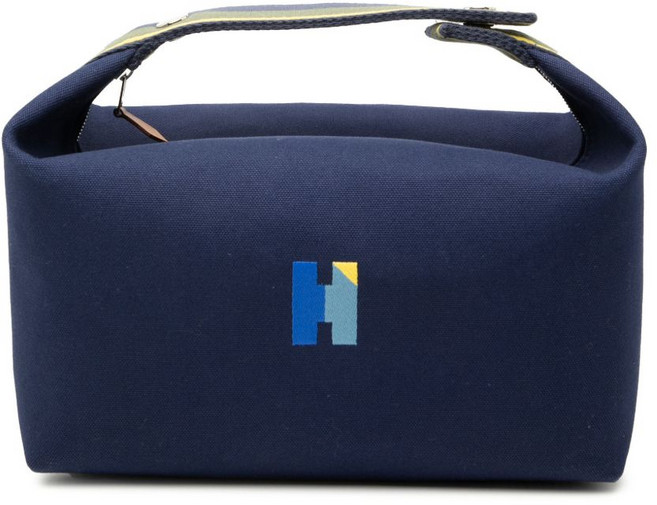 에르메스 중고 2020-2026 라지 투알 브리드 아 브하크 H 파비용 케이스 베니티 백