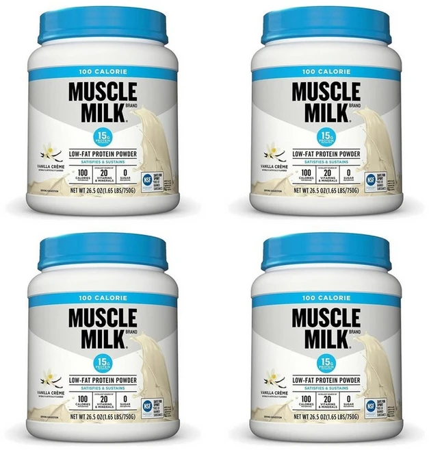 머슬밀크 제로 프로틴 바닐라 분리유청단백질 750g, 4개 - 쿠팡