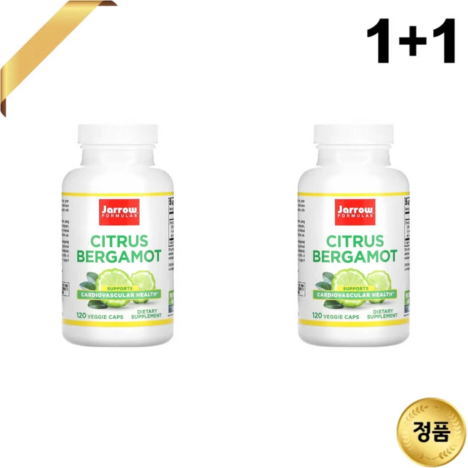 1+1 Jarrow Formulas 시트러스 베르가못 500mg 120 베지 캡슐, 1개, 120정 - 쿠팡