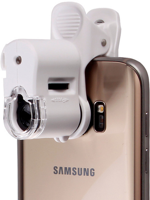 스마트폰 현미경 핸드폰 확대경 60배율 돋보기 화이트, 스마트폰현미경(화이트), 1개