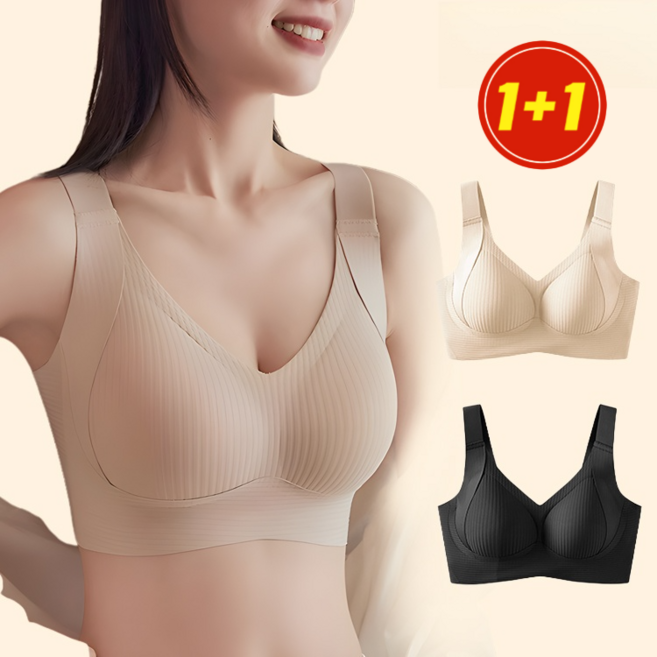 빅사이즈 브라 헴라인 가슴업 노와이어 브라 스포츠브라