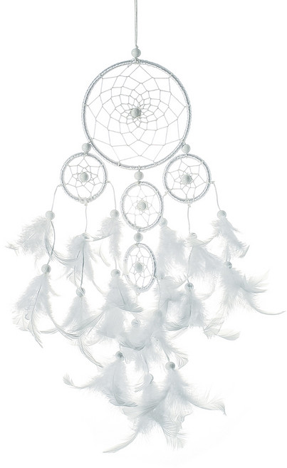 브리즈문 드림캐쳐 자개모빌 마크라메 썬캐쳐, 03.퓨어화이트 드림캐쳐