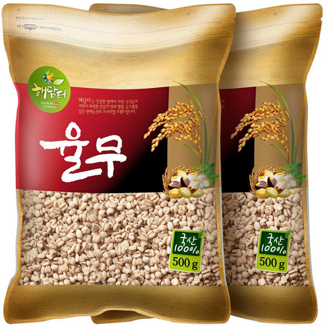 현대농산 국산 율무 500g, 2개